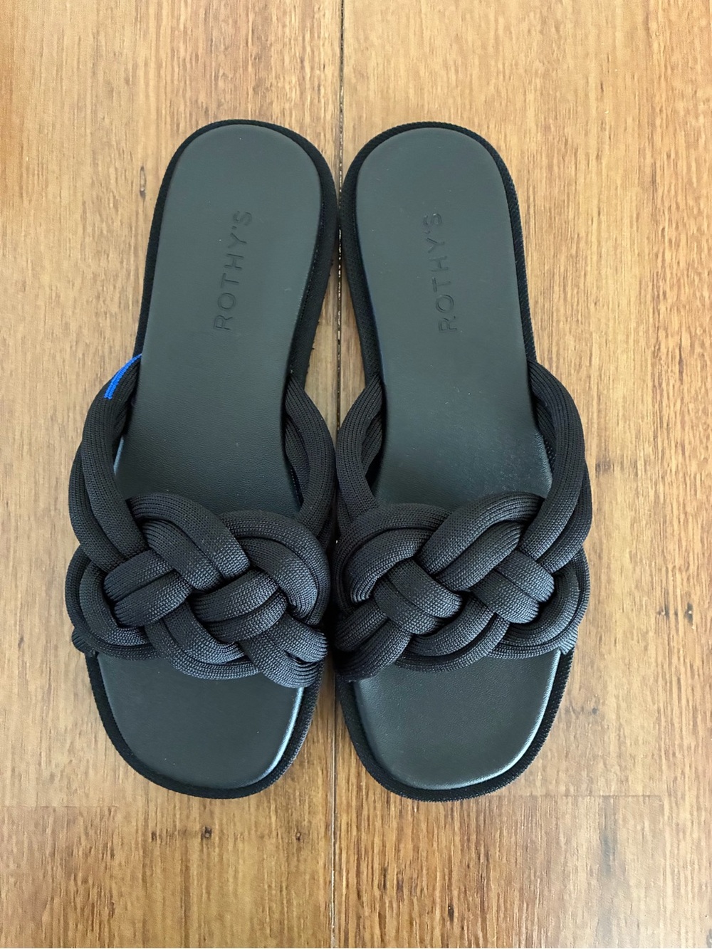 Rothy's the summer Slide sandals black